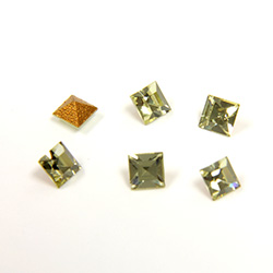 Preciosa Crystal Point Back Fancy Stone - Square 03MM JONQUIL