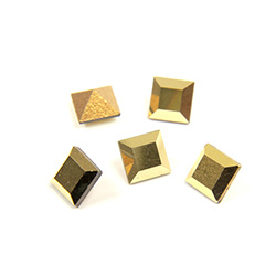 Preciosa Crystal Point Back Fancy Stone - Square 04MM AURUM