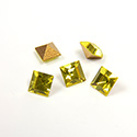 Preciosa Crystal Point Back Fancy Stone - Square 04MM CITRINE