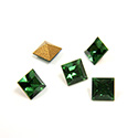 Preciosa Crystal Point Back Fancy Stone - Square 04MM GREEN TURMALINE