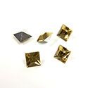 Preciosa Crystal Point Back Fancy Stone - Square 04MM LT TOPAZ