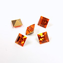 Preciosa Crystal Point Back Fancy Stone - Square 04MM SUN