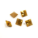 Preciosa Crystal Point Back Fancy Stone - Square 04MM TOPAZ