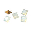 Preciosa Crystal Point Back Fancy Stone - Square 04MM WHITE OPAL