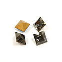 Preciosa Crystal Point Back Fancy Stone - Square 05MM BLACK DIAMOND