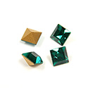 Preciosa Crystal Point Back Fancy Stone - Square 05MM EMERALD