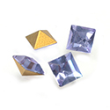 Preciosa Crystal Point Back Fancy Stone - Square 06MM ALEXANDRITE