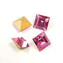 Preciosa Crystal Point Back Fancy Stone - Square 06MM ROSE