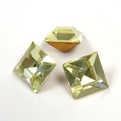 Preciosa Crystal Point Back Fancy Stone - Square 08MM JONQUIL