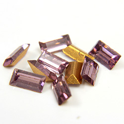 Preciosa Crystal Point Back Fancy Stone - Baguette 04x2MM LT AMETHYST