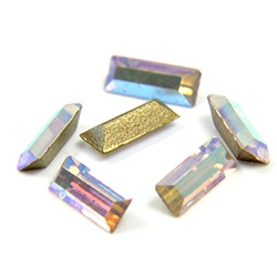 Preciosa Crystal Point Back Fancy Stone - Baguette 05x2MM  CRYSTAL AB