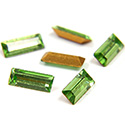 Preciosa Crystal Point Back Fancy Stone - Baguette 05x2MM  PERIDOT