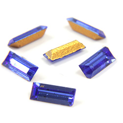 Preciosa Crystal Point Back Fancy Stone - Baguette 05x2MM  SAPPHIRE