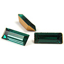 Preciosa Crystal Point Back Fancy Stone - Baguette 07x3MM EMERALD