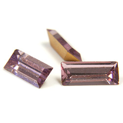 Preciosa Crystal Point Back Fancy Stone - Baguette 07x3MM LT AMETHYST