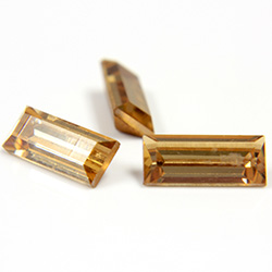 Preciosa Crystal Point Back Fancy Stone - Baguette 07x3MM LT COLORADO TOPAZ