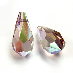 Preciosa Crystal Pendant - Pear 984 18x9MM LT AMETHYST AB