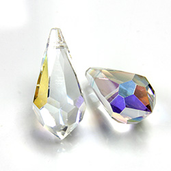 Preciosa Crystal Pendant - Pear 984 18x9MM CRYSTAL AB