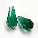 Preciosa Crystal Pendant - Pear 984 18x9MM EMERALD