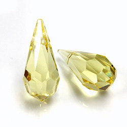 Preciosa Crystal Pendant - Pear 984 18x9MM JONQUIL