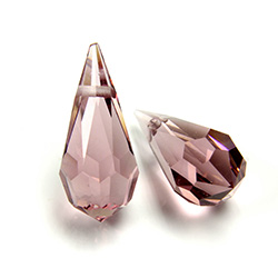 Preciosa Crystal Pendant - Pear 984 18x9MM LT AMETHYST