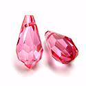 Preciosa Crystal Pendant - Pear 984 18x9MM PINK CANDY