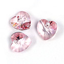 Preciosa Crystal Pendant - Heart 10.3/10 LT PINK