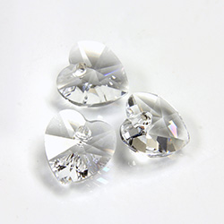 Preciosa Crystal Pendant - Heart 10.3/10 CRYSTAL FOILED