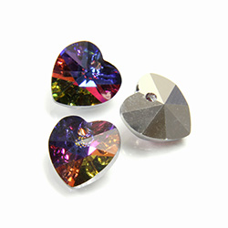 Preciosa Crystal Pendant - Heart 10.3/10 VOLCANO