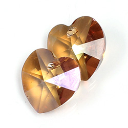 Preciosa Crystal Pendant - Heart 14.4x14MM CELSIAN