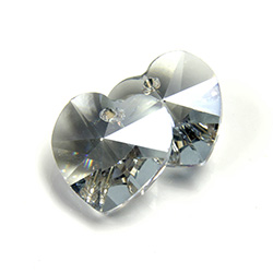 Preciosa Crystal Pendant - Heart 14.4x14MM LAGOON