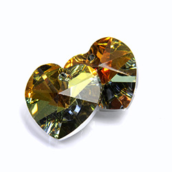 Preciosa Crystal Pendant - Heart 14.4x14MM MAREA