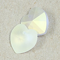 Preciosa Crystal Pendant - Heart 14.4x14MM MATTE CRYSTAL AB