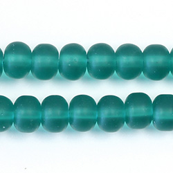 Glass Pressed Bead - Spacer 5x7mm Matte ZIRCON