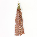 Copper Coated 2-inch Steel Tassel with Brass Cap - 8 STRAND