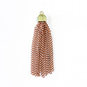 Copper Coated 2-inch Steel Tassel with Brass Cap