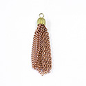 Copper Coated 2-inch Steel Tassel with Brass Cap  (A Style)