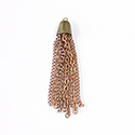 Copper Coated 2-inch Steel Tassel with Brass Cap (B Style)