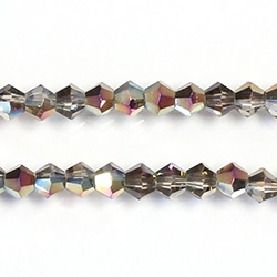 Chinese Cut Crystal Bead - Bicone 04x4MM ROSE TWILIGHT