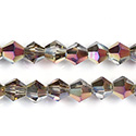 Chinese Cut Crystal Bead - Bicone 06x6MM ROSE TWILIGHT