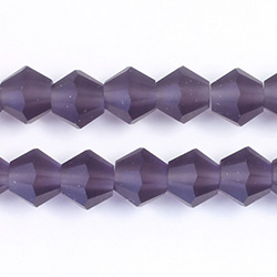 Chinese Cut Crystal Bead - Bicone 08x8MM MATTE TANZANITE