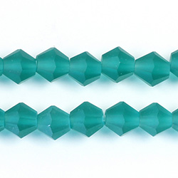 Chinese Cut Crystal Bead - Bicone 08x8MM MATTE ZIRCON