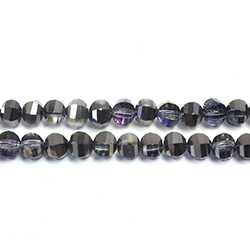 Chinese Cut Crystal Bead  Step Cut - Round 05MM CRYSTAL with HALF TWIIGHT Effect