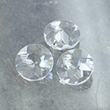 Cut Crystal Point Back Dentelle Unfoiled - Round 20MM CRYSTAL