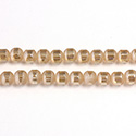 Glass Bead Smooth with Center Cut - Round 06MM AMBER LUMI