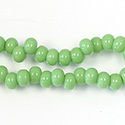 Pressed Glass Bead Smooth - Spacer 05x6MM AVOCADO
