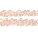 Pressed Glass Bead Smooth - Spacer 05x6MM WATER ROSE OPAL