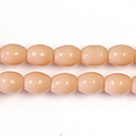 Pressed Glass Bead Smooth - Oval 08x6MM ANGELSKIN