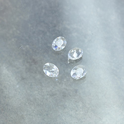 Cut Crystal Point Back Fancy Stone Unfoiled - Oval 08x6MM CRYSTAL