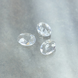 Cut Crystal Point Back Fancy Stone Unfoiled - Oval 14x10MM CRYSTAL